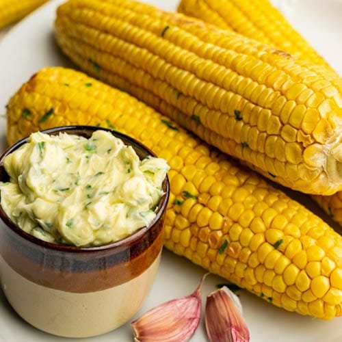 Roasted corn with garlic butter | Good Balanced Food