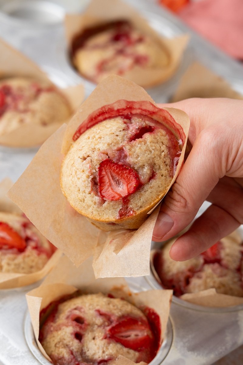 Muffiny z truskawkami
